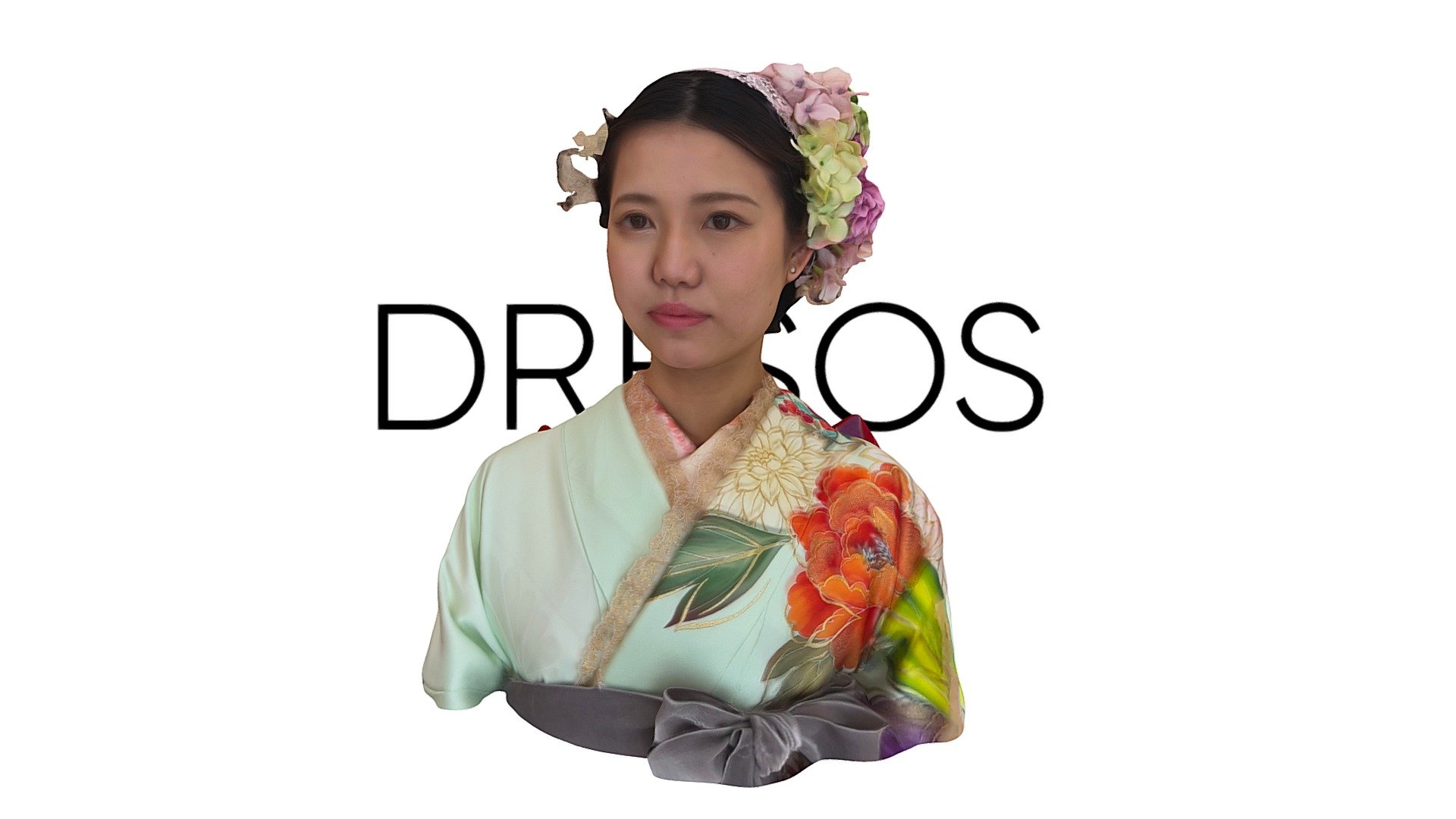 Furisode model captured by Koto3D - Dresos bust kimono add - 3D model by Koto3D Stephane Vogley (@sayavog) 3d model