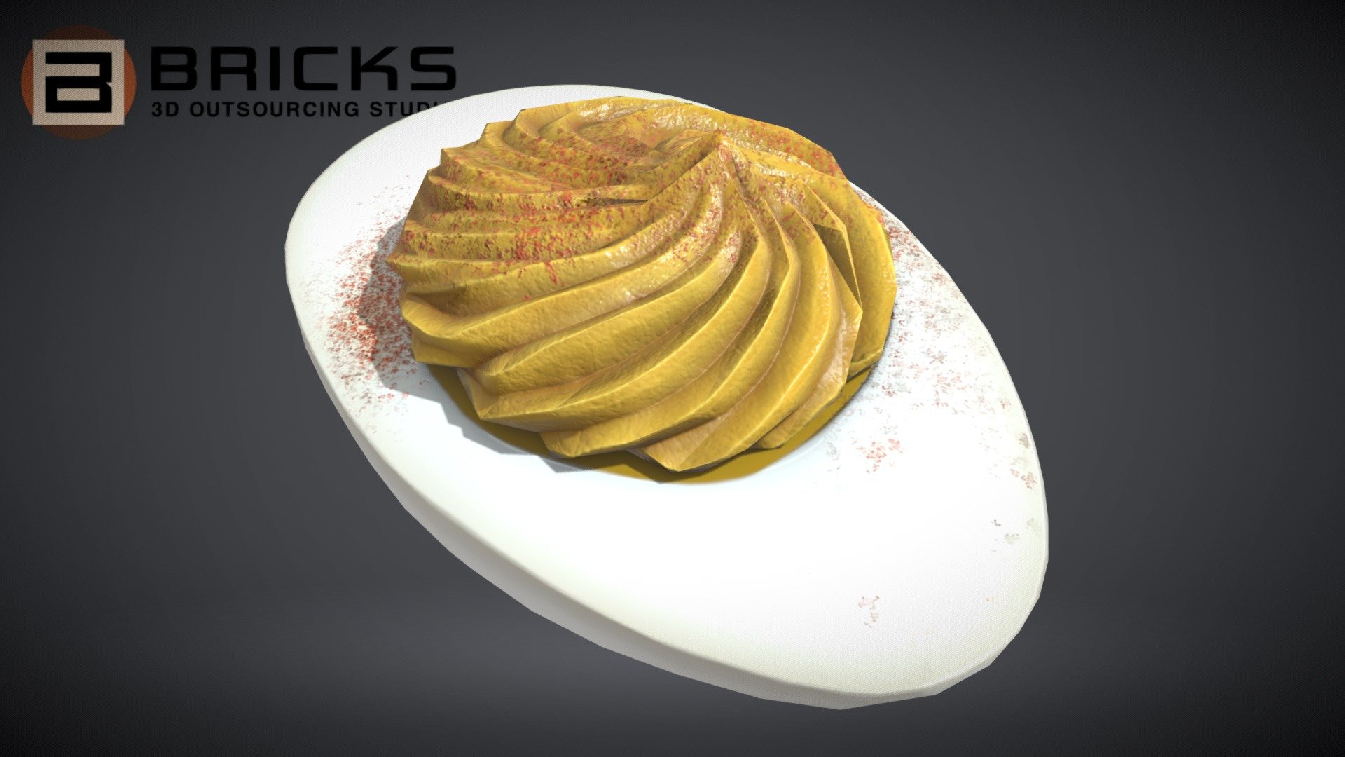 PBR Food Asset:
Egg Cumin
Polycount: 1084
Vertex count: 557
Texture Size: 1024px x 1024px
Normal: OpenGL

If you need any adjust in file please contact us: team@bricks3dstudio.com

Hire us: tringuyen@bricks3dstudio.com
Here is us: https://www.bricks3dstudio.com/
        https://www.artstation.com/bricksstudio
        https://www.facebook.com/Bricks3dstudio/
        https://www.linkedin.com/in/bricks-studio-b10462252/ - Egg Cumin - Buy Royalty Free 3D model by Bricks Studio (@bricks3dstudio) 3d model