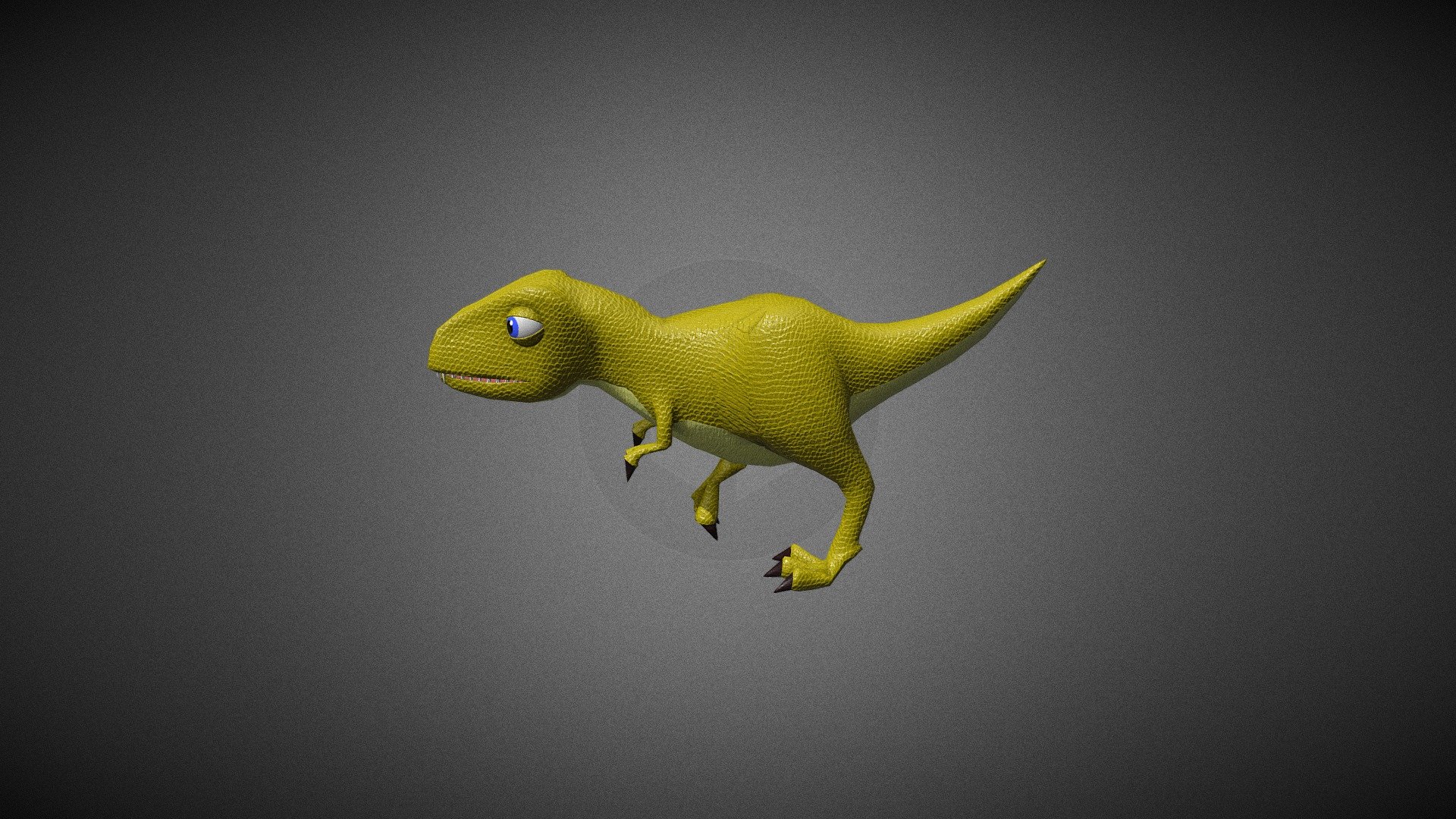 An animated, low-poly, cartoon style T-Rex - Animated cartoon T- Rex - 3D model by Pablo Juanis Lázaro (@pablojuanislazaro) 3d model