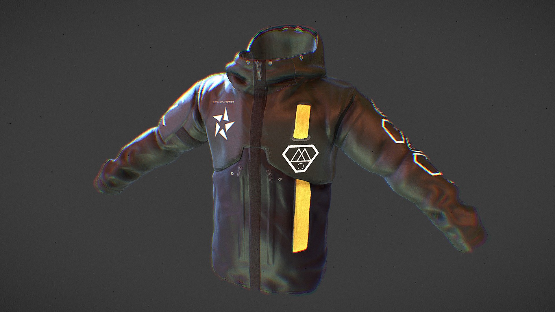 Cyberpunk Jacket - 3D model by sabrinadinkel 3d model
