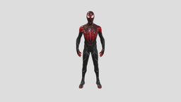 Spider-Man (Miles Morales) marvel, hero, ironman, spiderman, teen, highschool, verse, spiderverse, spiderman2099, milesmorlaes, teenhero