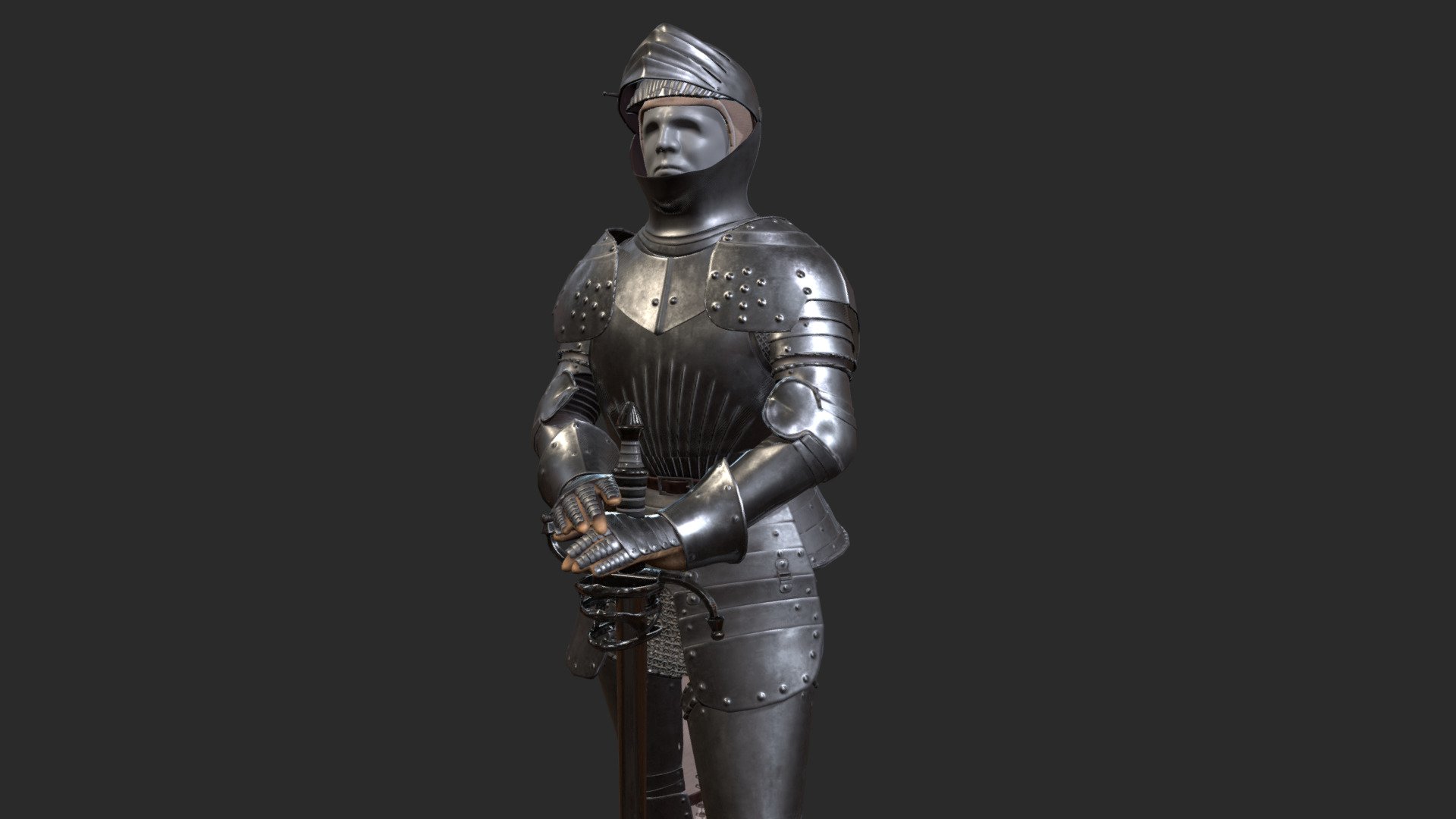 Castle of Blois - Knight Armor - Download Free 3D model by Damien Brisson (@DamienBrisson) 3d model