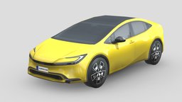 Toyota Prius 2023 modern, vehicles, cars, sedan, speed, compact, hybrid, toyota, prius, electric-vehicle, lowpoly, low, poly, futuristic, car, city, electric, toyota-prius
