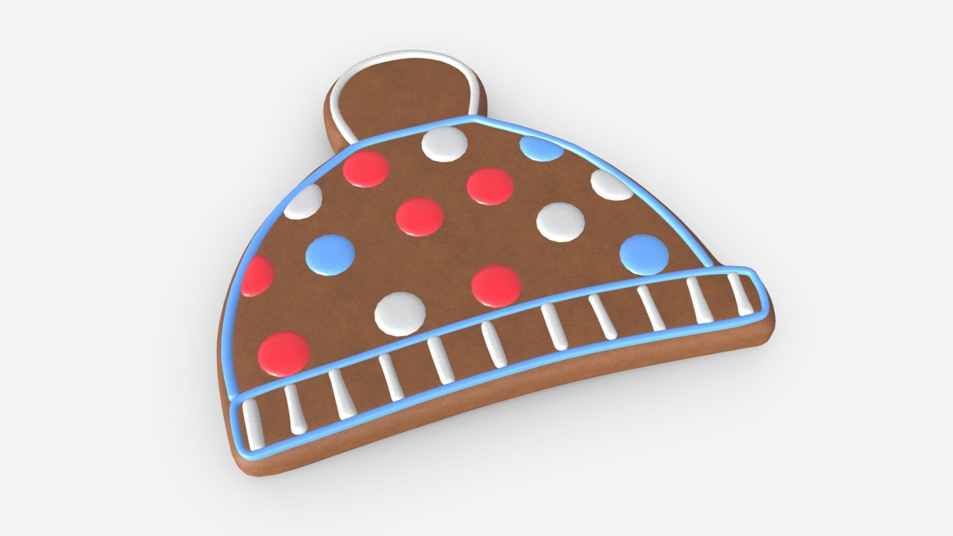 Christmas cookie hat - Buy Royalty Free 3D model by HQ3DMOD (@AivisAstics) 3d model