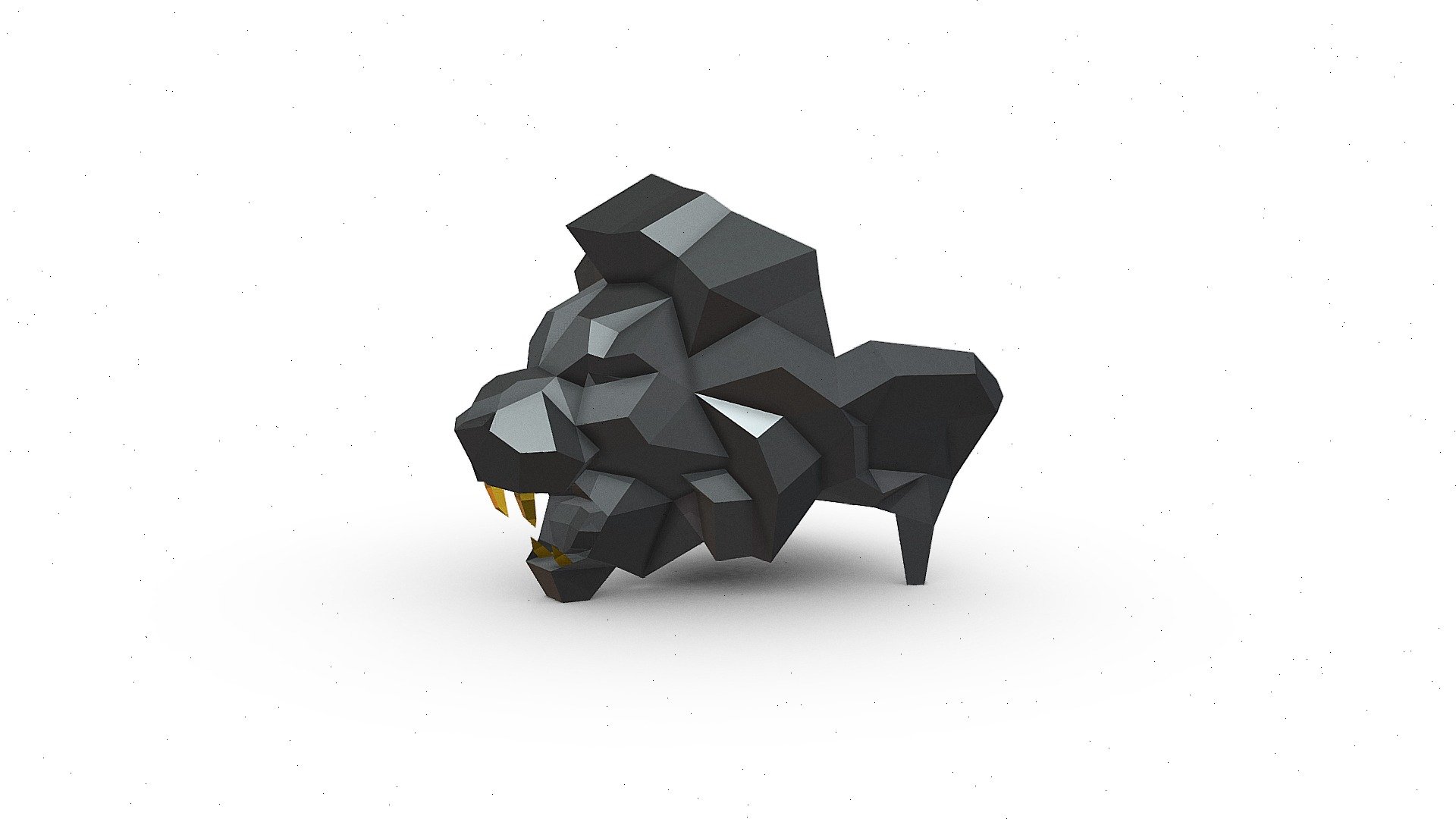 Lion - 3D model by PolyArt (@ivan2020) 3d model