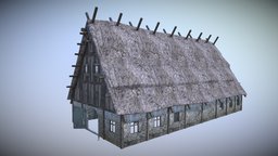 Medieval Barn barn, farm, unity, unity3d, gameasset, house, gamemodel