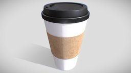 Coffee Cup tea, coffee, mug, water, recyclable, latte, coffeecup, disposable, 3d, pbr, cup
