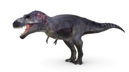 Dinosaur  Tyranno Lowpoly Art Style Animal