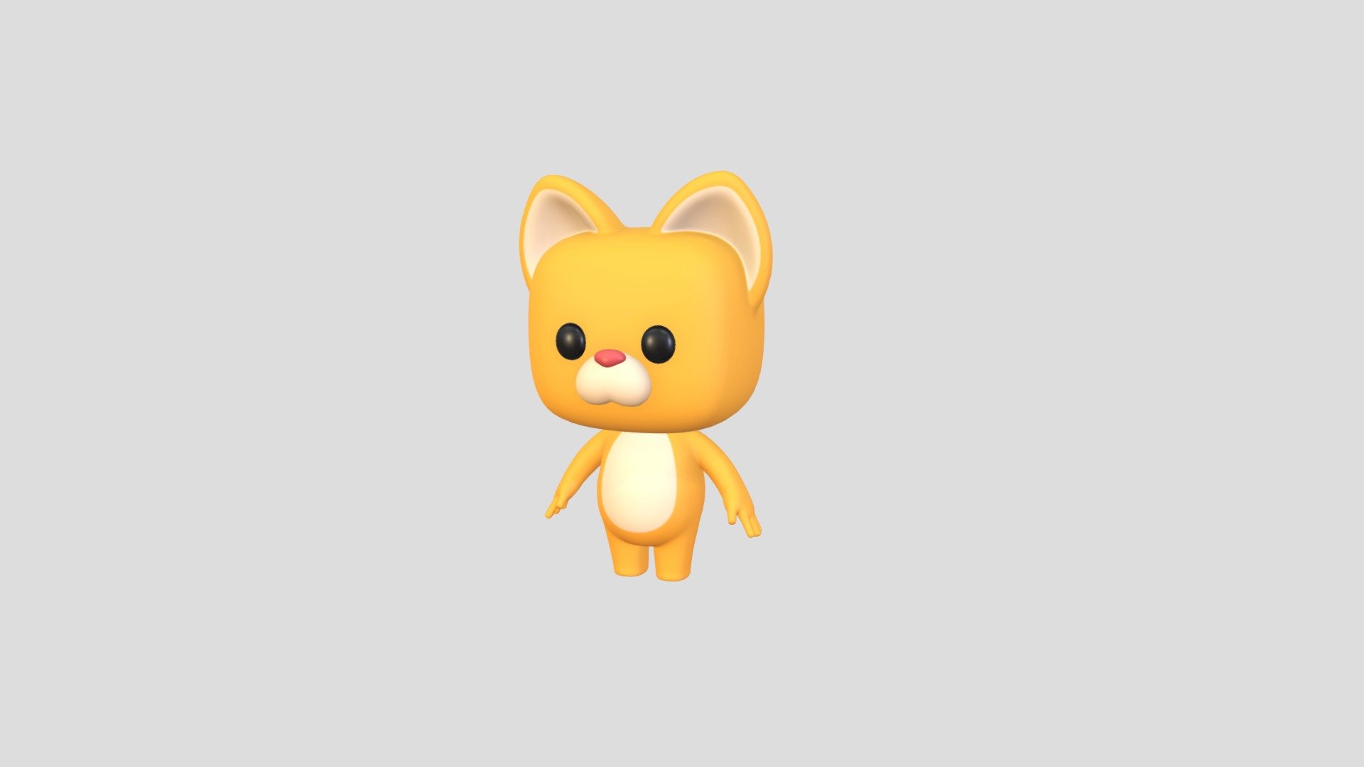 Cartoon Cat Character 3d model.      
    


Clean topology    

No Rig                          

Non-overlapping unwrapped UVs        
 
Ready for game engines 
 


File Formats       
 
3dsMax(2023) / FBX / OBJ   
 

PNG textures               

2048 x 2048 px               
 
( Base Color / Roughness ) 

                        

2,986 poly                         

3,038 vert                          
 - Cartoon Cat - Buy Royalty Free 3D model by Suphanee 3d model