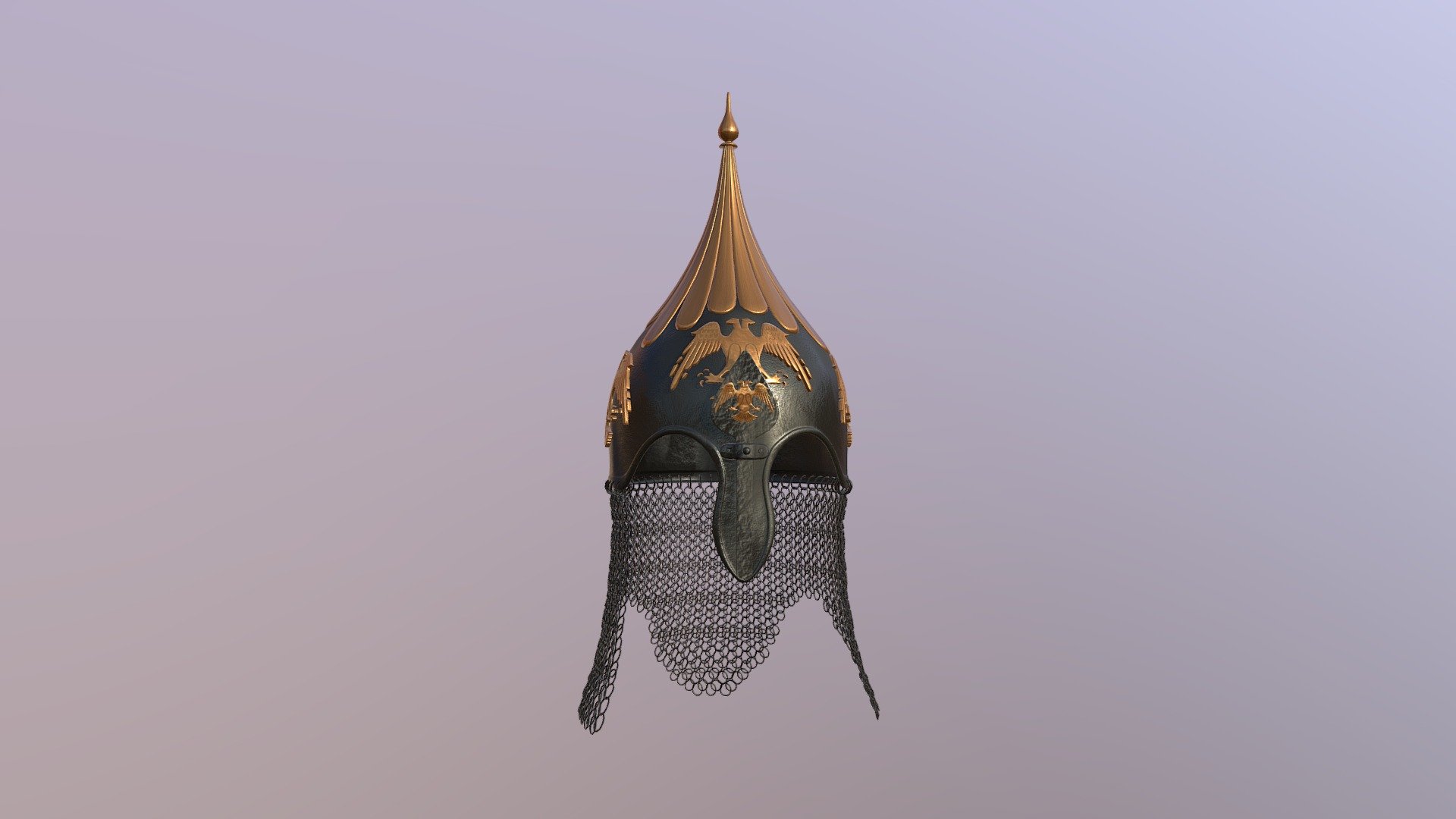 seljuk empire helmet - Seljuk-helmet-eagle - Download Free 3D model by bilaleraslan 3d model