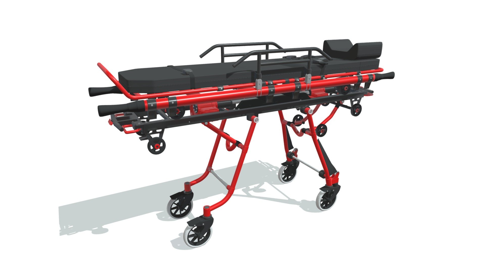 High quality 3d model of ambulance stretcher trolley.
Model is high resolution and perfect for close-up detailed renders.
Colors can be easily modified.
Many other 3d medical equipment available in this series, please search our catalog 3d model