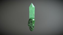 Emerald Skull Gem