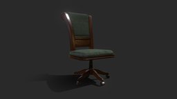 Office Chair furniture, lowpolymodel, chair