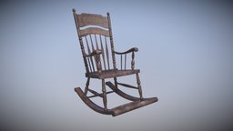 Old Rocking Chair wooden, armchair, vintage, rocking-chair, chair