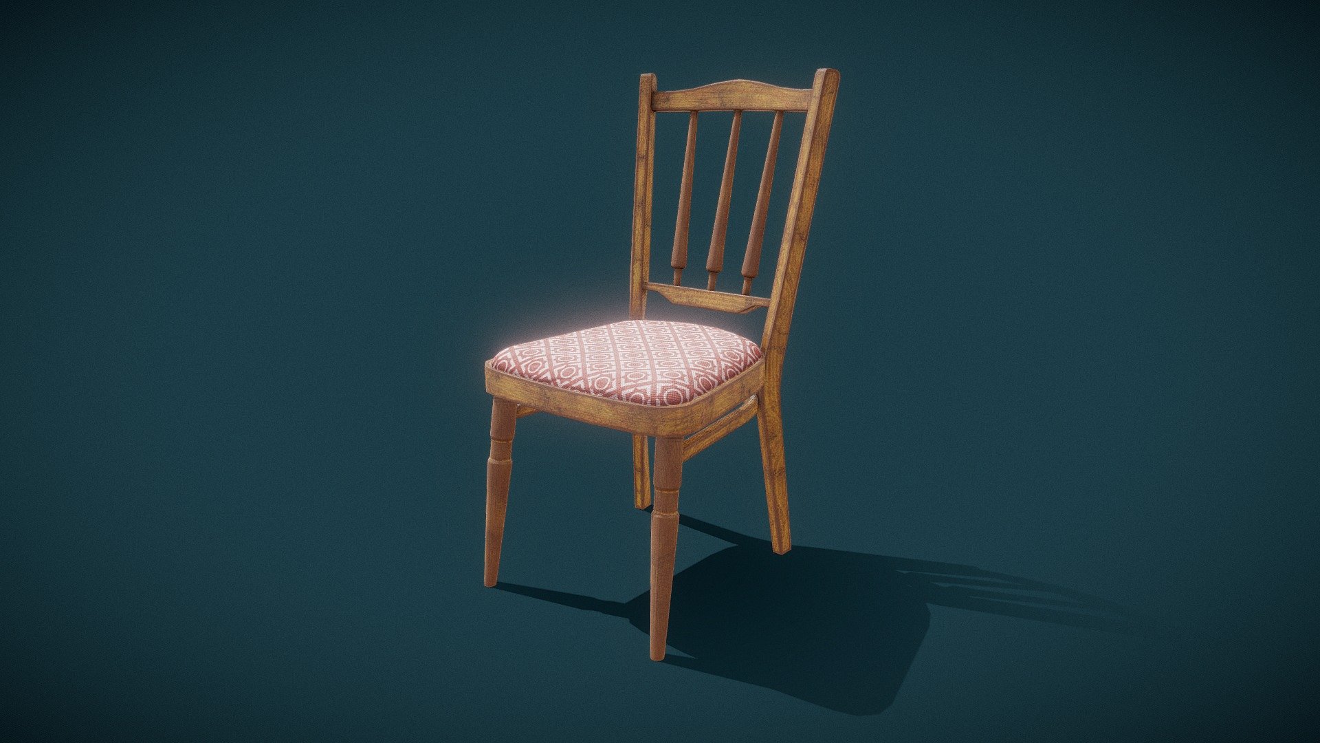 Low Poly Chair. Optimized for games (game ready). Suitable for close-UPS, illustrations and various renderings Textures set in 2K 3d model