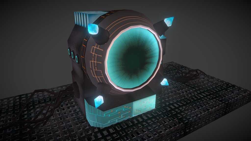 Scifi Portal (On Progress) - Portal - 3D model by thiasus 3d model