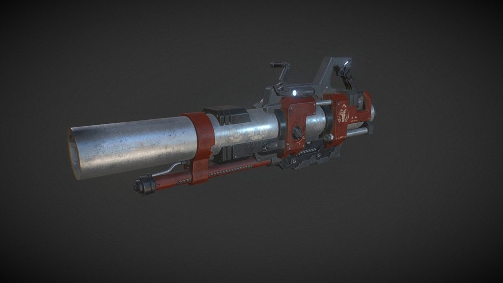 Testing out a new workflow with "fake highpoly" in MODO. 
Based on an EXTEEL concept by the NCSoft team.


More screenshots : https://www.artstation.com/artwork/JDw8n
 - EXTEEL Rocket Launcher - 3D model by DoruButz 3d model