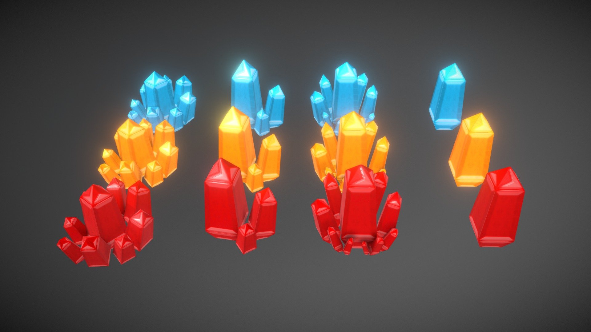 (concept art) 3 colors Low poly crystal model for my beloved gamers and game developers.feel free to use it on your game .
3D models available for download. ready for , games and VR / AR projects. Available in any file format including FBX, OBJ, MAX, 3DS, C4D. recommended for game projects (unwrapped) texture ,normal map.
Enjoy! - Low Poly Crystal (pack) - Buy Royalty Free 3D model by Pedram Ashoori (@pedramashoori) 3d model