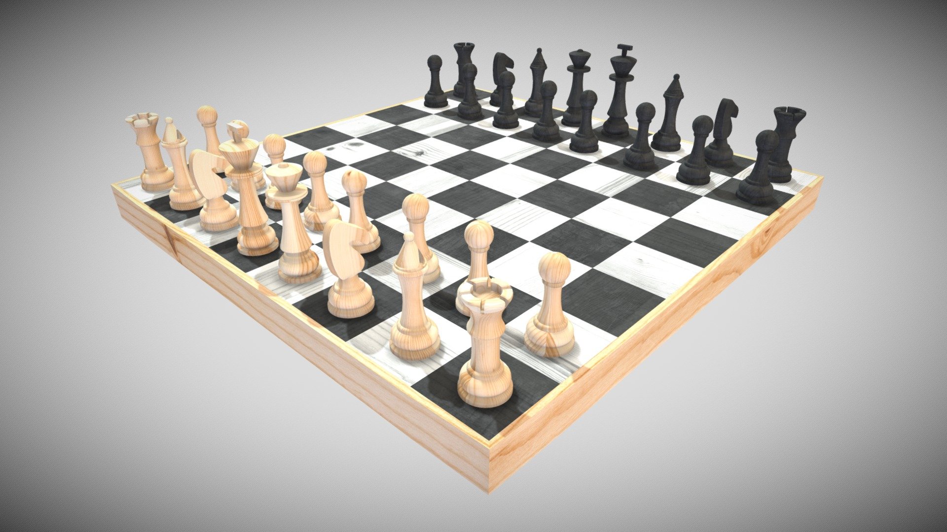 Chess Serie - Download Free 3D model by Francesco Coldesina (@topfrank2013) 3d model