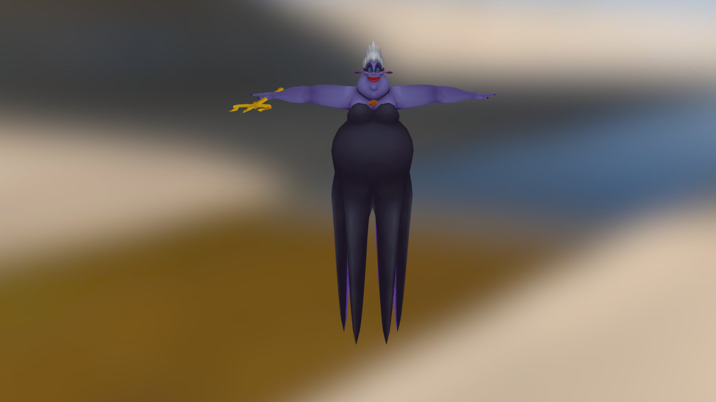 Ursula from Kingdom Hearts 3d model