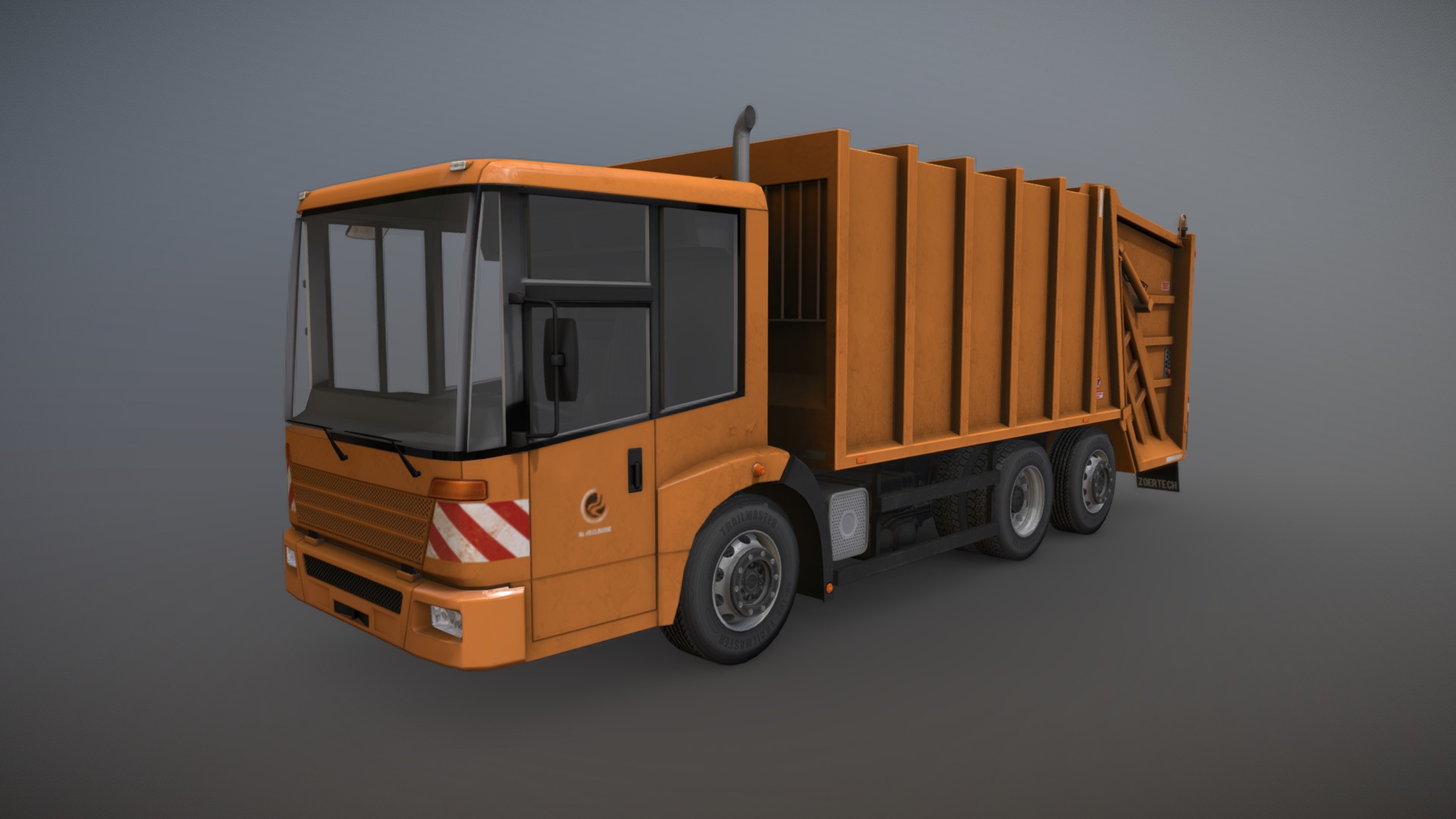 Garbage Truck - 3D model by saiberpink 3d model