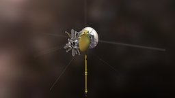 Cassini Huygens celestia, spacecraft, saturn, 3d, c4d