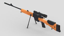 FR F1 Sniper Rifle High Poly