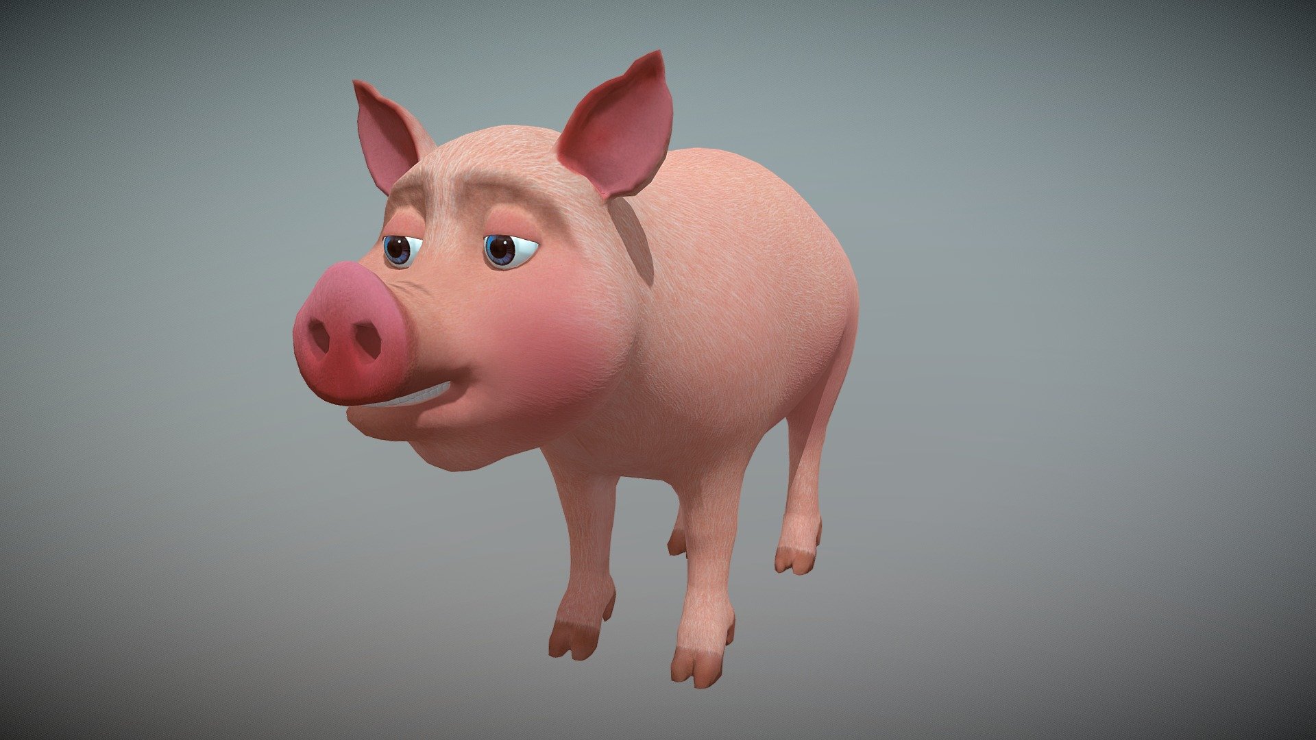 Cartoon Pig - Buy Royalty Free 3D model by Amal ks (@amal.ks.12) 3d model