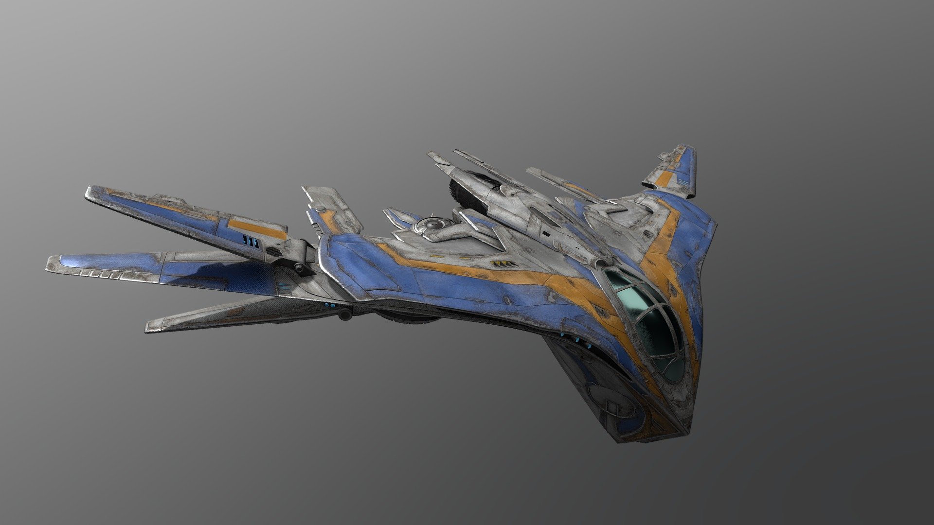 The Milano was an M-class spaceship belonging to Peter Quill, which he used during his escapades as the space outlaw Star-Lord. It later became the main spacecraft used by the Guardians of the Galaxy, until it was severely damaged by a quantum asteroid field, and abandoned on Berhert unrepaired.



spaceship35 8k resolution

The file includes :

-3ds max Version 2017
-FBX Version
-texture (PBR) set is in 8k resolution.

They contain:

Base color map (81928192)
Metallic map (81928192)
Roughness map (81928192)
Normal map (81928192) 
Ambient Occlusion Map (8192*8192)

Kindly follow me on Artsation

I really need your support to continue :) - Milano_GotG - 3D model by mohamedhussien 3d model