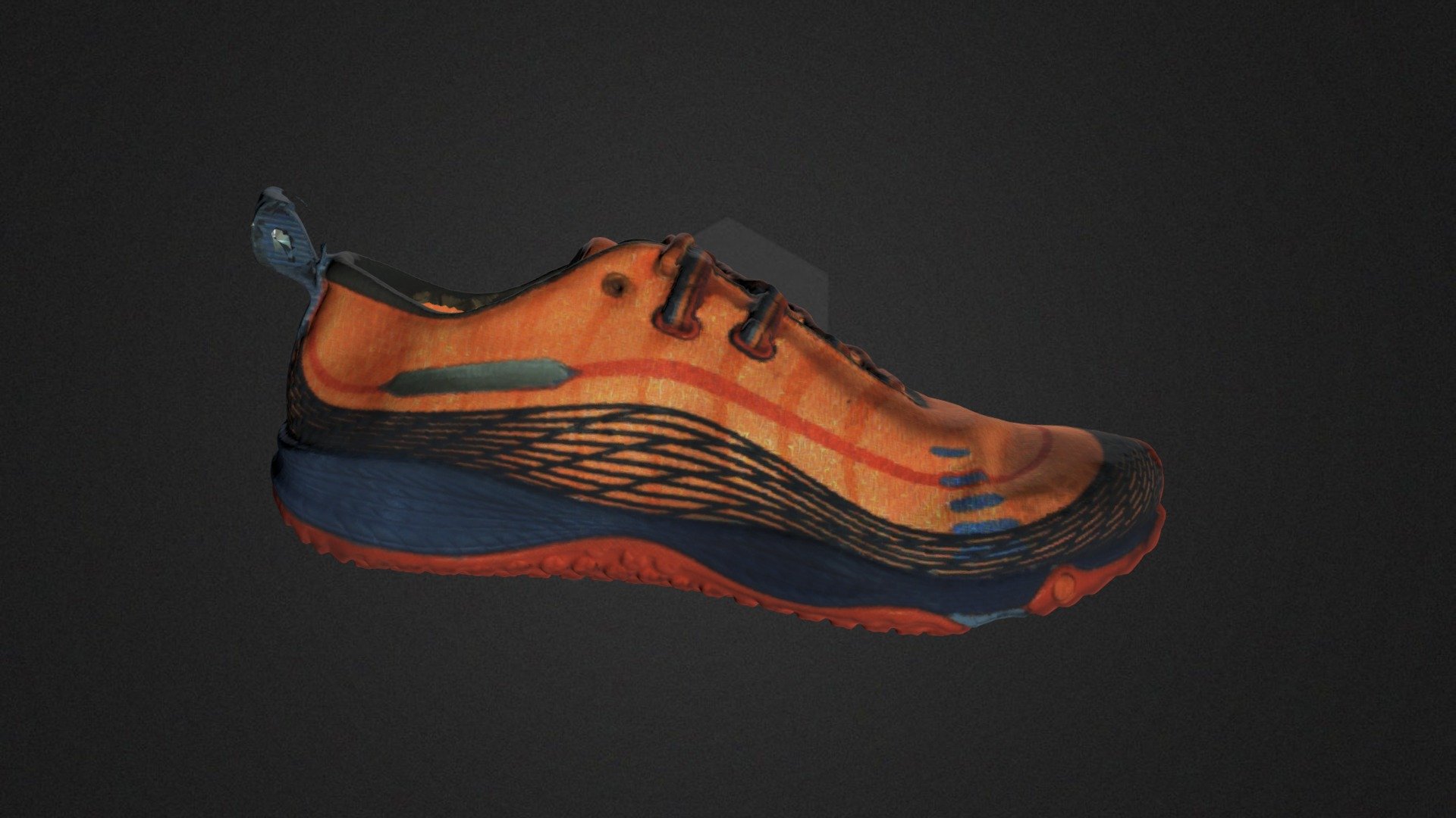 Color shoe scan captured using the Metron E 3D Scanner 3d model