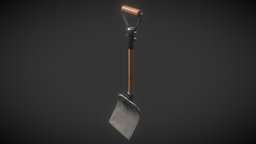 Shovel vray, rust, rusty, old, shovel, bpr, spade, wood, free
