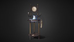 Antique Wash Stand victorian, bathroom, stand, wash, washing, sink, antique, cleaning, substance, painter, low, poly