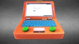 Laptoys Lowpoly orange, assets, laptop, toys, 3dcoat, crazybump, laptoys, 3d-coat, game, 3d, photoshop, lowpoly, cinema4d, textured, c4d