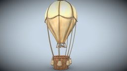 Stylized hot air balloon PBR game ready Low-poly sky, airplane, airliner, balloon, hot, baloon, flight, party, airship, models, balon, balloons, ballon, various, substancepainter, substance, vehicle, fly, air, stylized