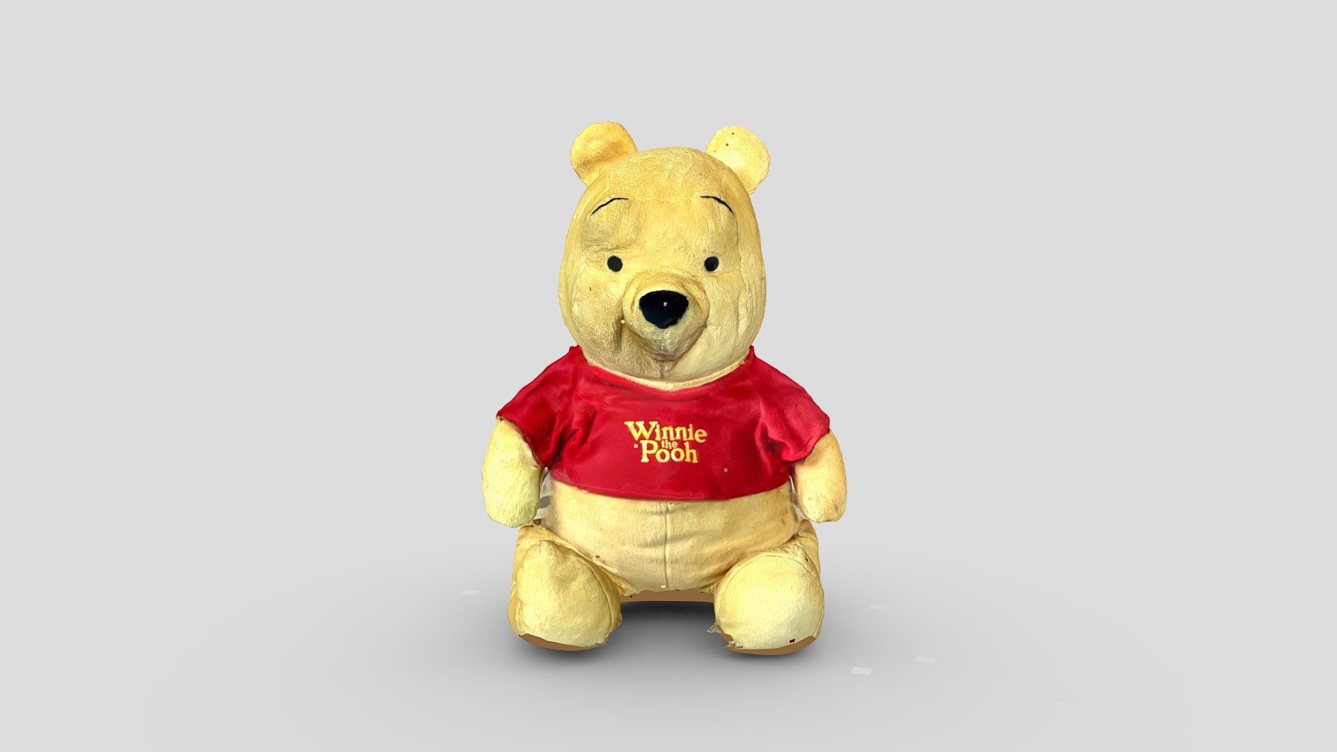 Scanned without a mat - Winnie the Pooh - Download Free 3D model by Ronen (@ronenh) 3d model