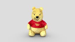 Winnie the Pooh bear, teddy, pooh, winnie, qlone