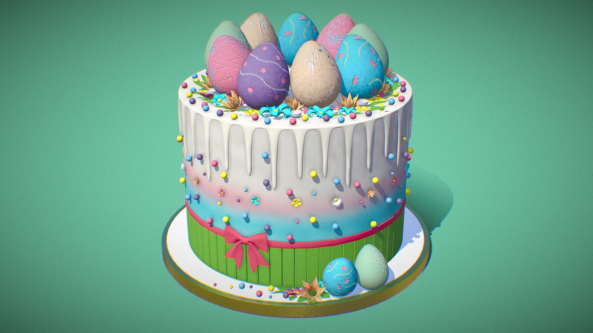 Easter Cake - Buy Royalty Free 3D model by arloopa 3d model