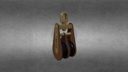 Double Pulley autodesk, rigging, mechanical, pulley, 3dstudiomax, mechanism, tool