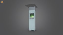 Multimedia Kiosk stand, multimedia, other, exterior, kiosk, money, architectural, tech, touch, electronics, equipment, info, public, station, services, terminal, unity, street, screen