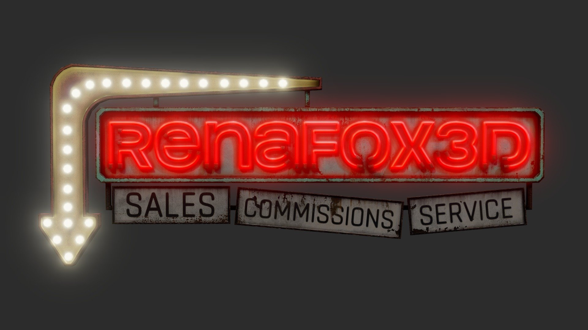 *Something something shameless advertising
*
Made in 3DSMax and Substance Painter, for trhe sketchfab text challenge - Old Neon Sign - 3D model by Renafox (@kryik1023) 3d model