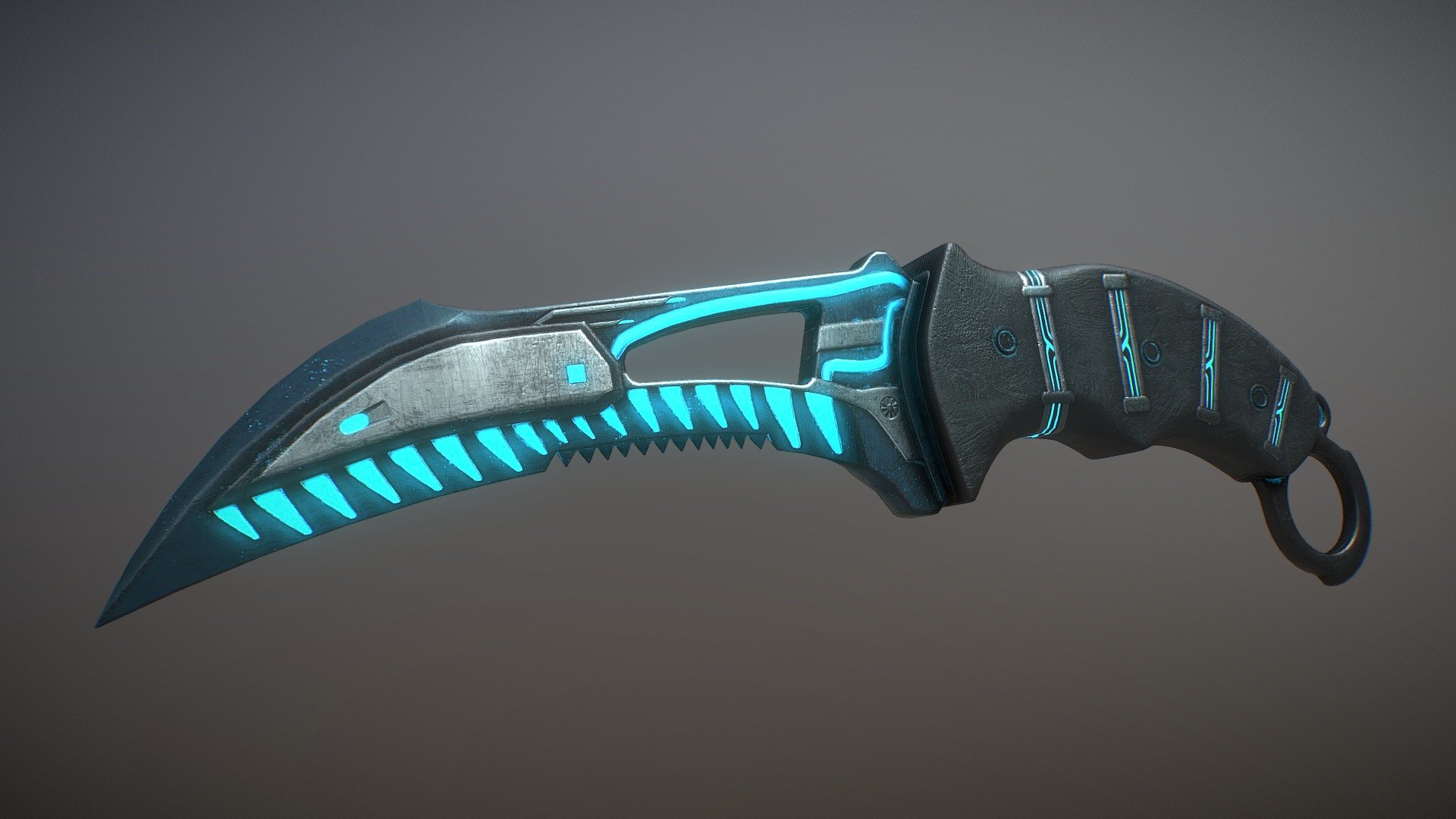 Vgo skin - Reaper Knife | Laser Cutter - 3D model by Machamp 3d model