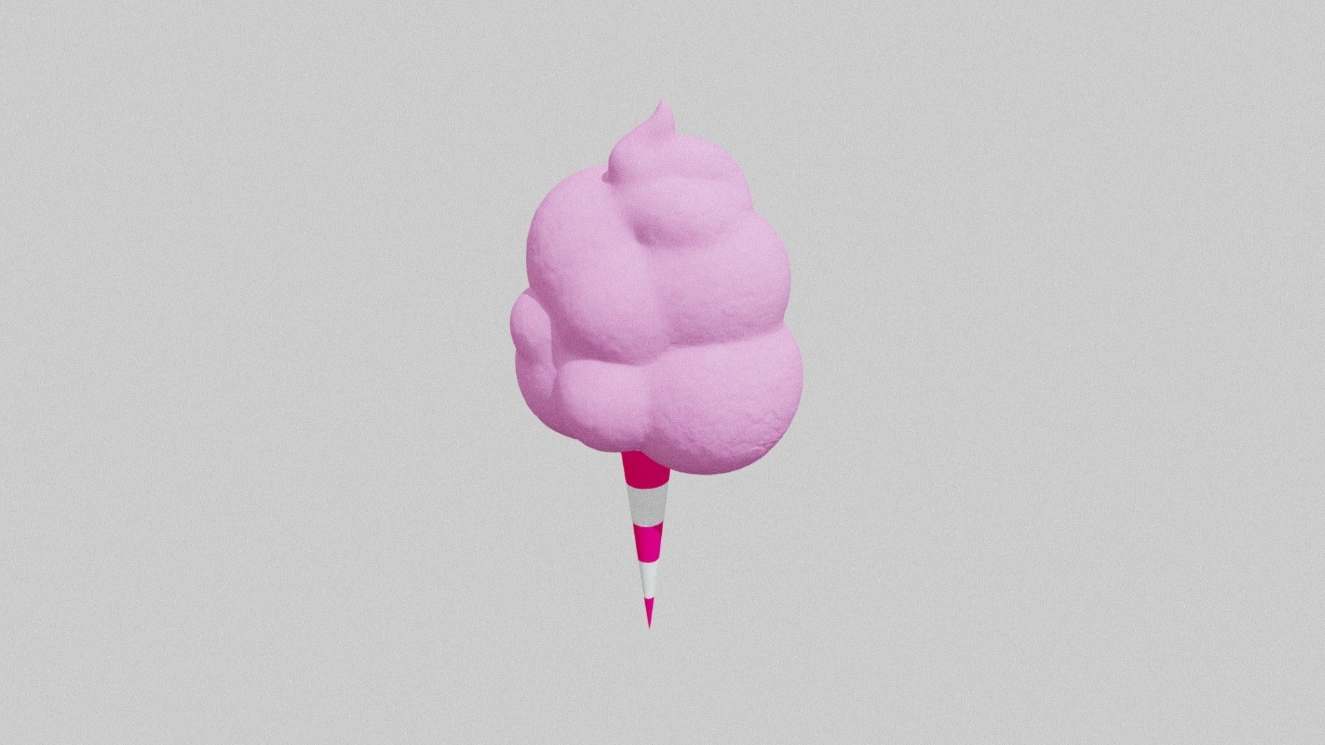 Cotton candy created in Nomad Sculpt - Cotton Candy - 3D model by HopeTohme 3d model