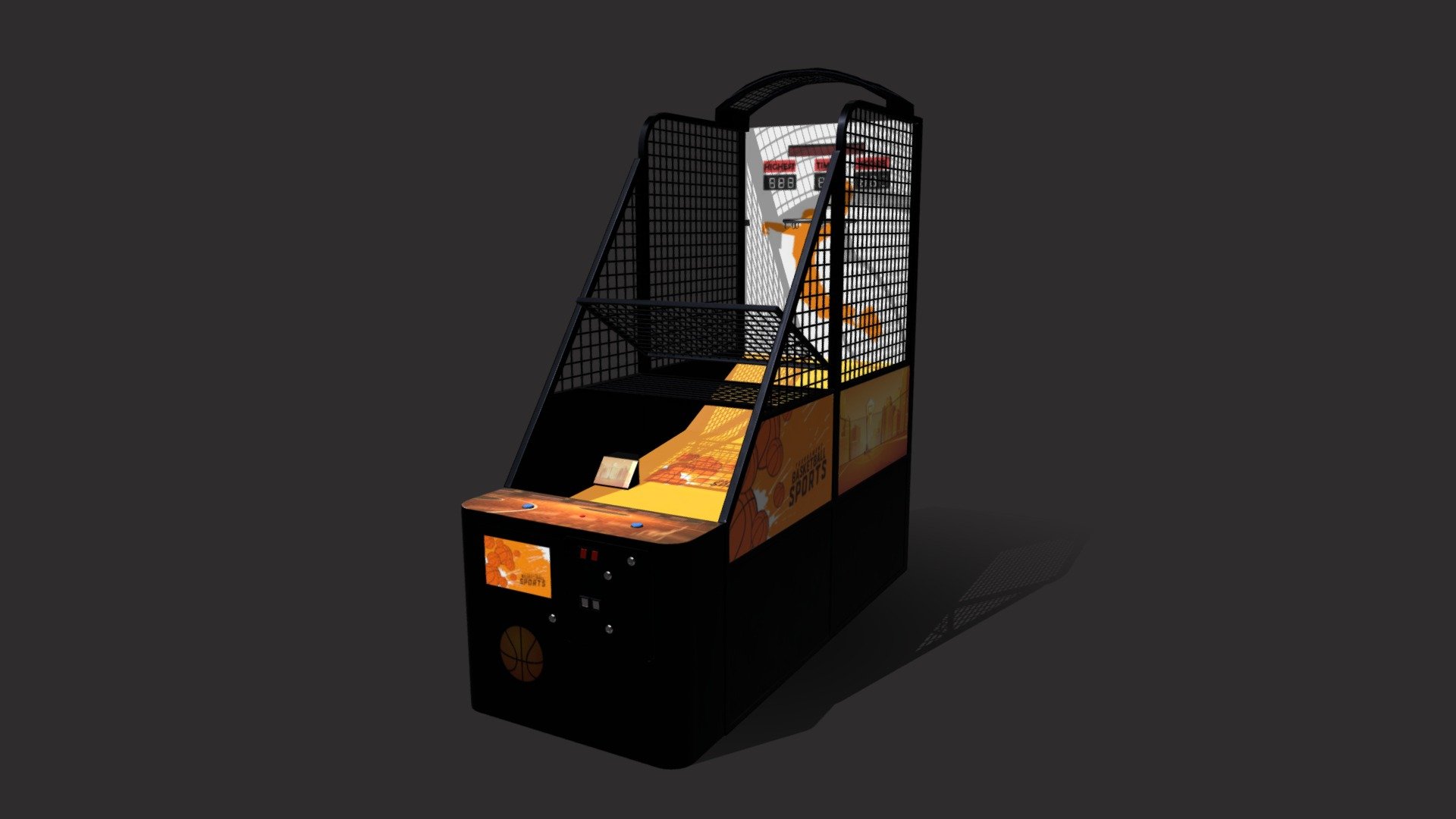 Hi everyone! i made this basketball arcade for the #theweekendprojects challenge i hope you like! - Basketball arcade - 3D model by oiranac 3d model