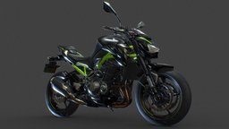 Kawasaki Z900 3Dscan (retopology model) motorcycle, 3dscanning, kawasaki, 3dscan