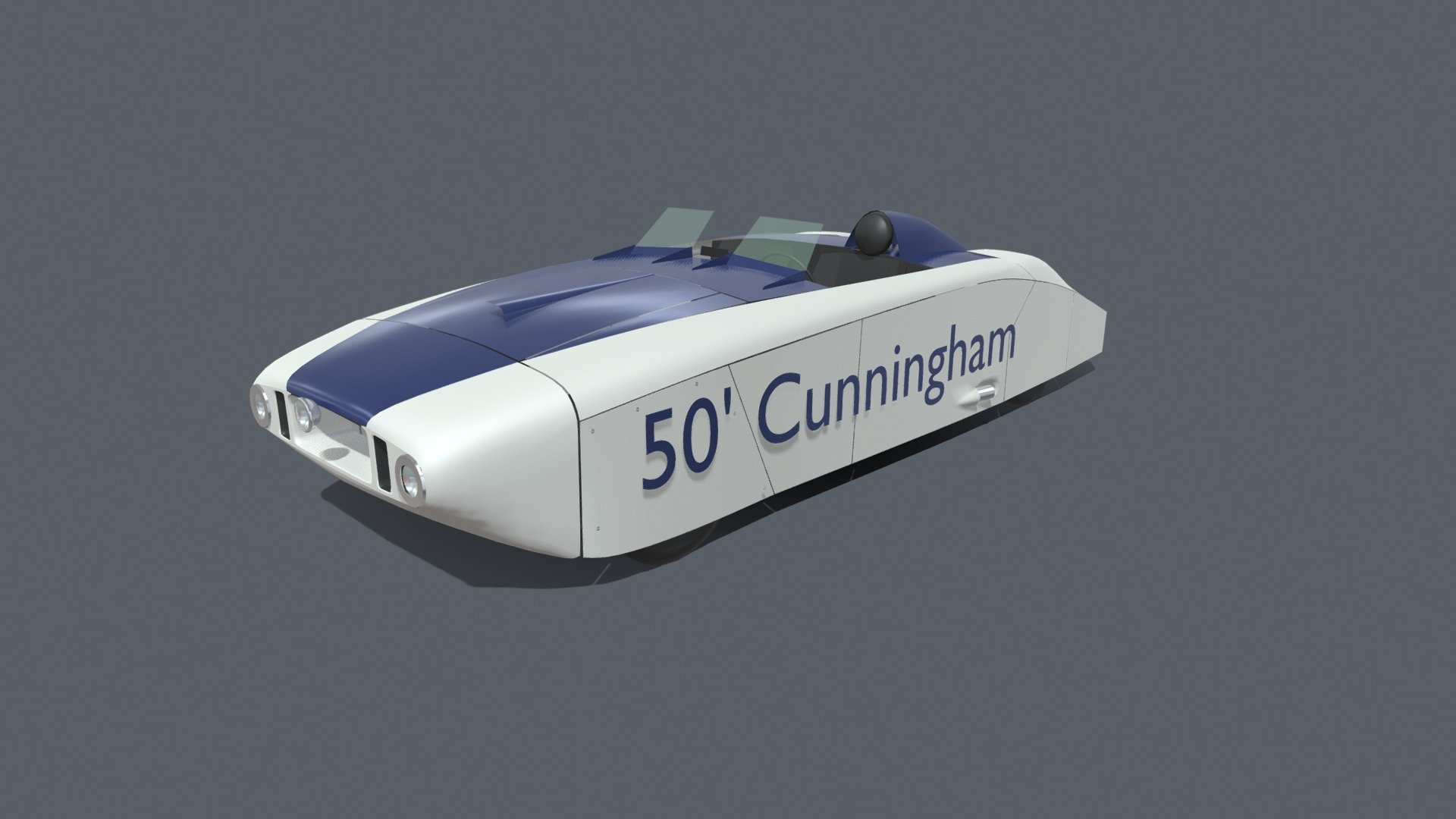 Briggs Swift Cunningham's 1950 Le Mans Monster - 1950 Cunningham Le Mans - Download Free 3D model by Carrozze DÄULARI (@alhertenberger) 3d model