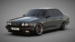 BMW E34 [stance style] bmw, sedan, transport, germany, brother, stance, bbs, e34, vehicle, car, lexyc16
