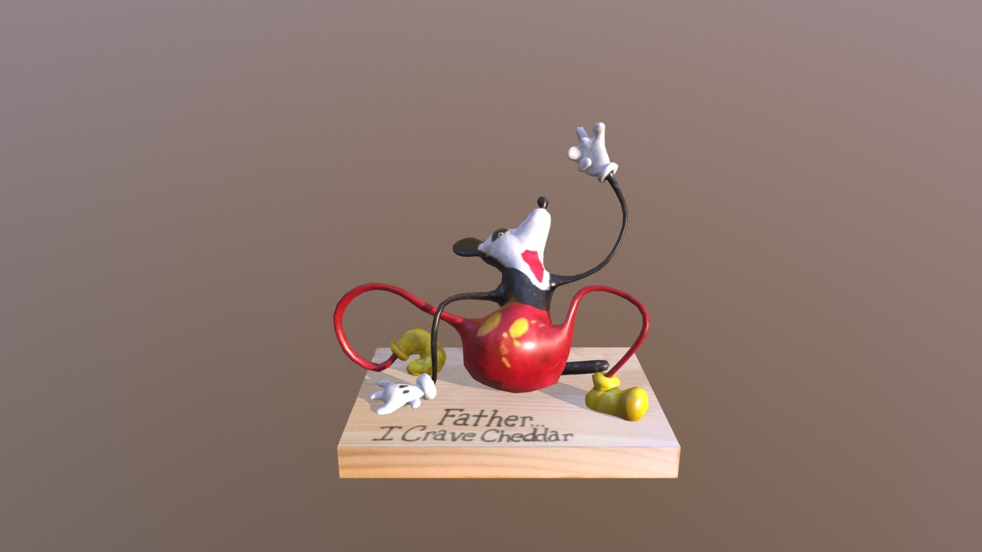 FATHER I CRAVE CHEDDAR - Download Free 3D model by xxdaddymannxx 3d model