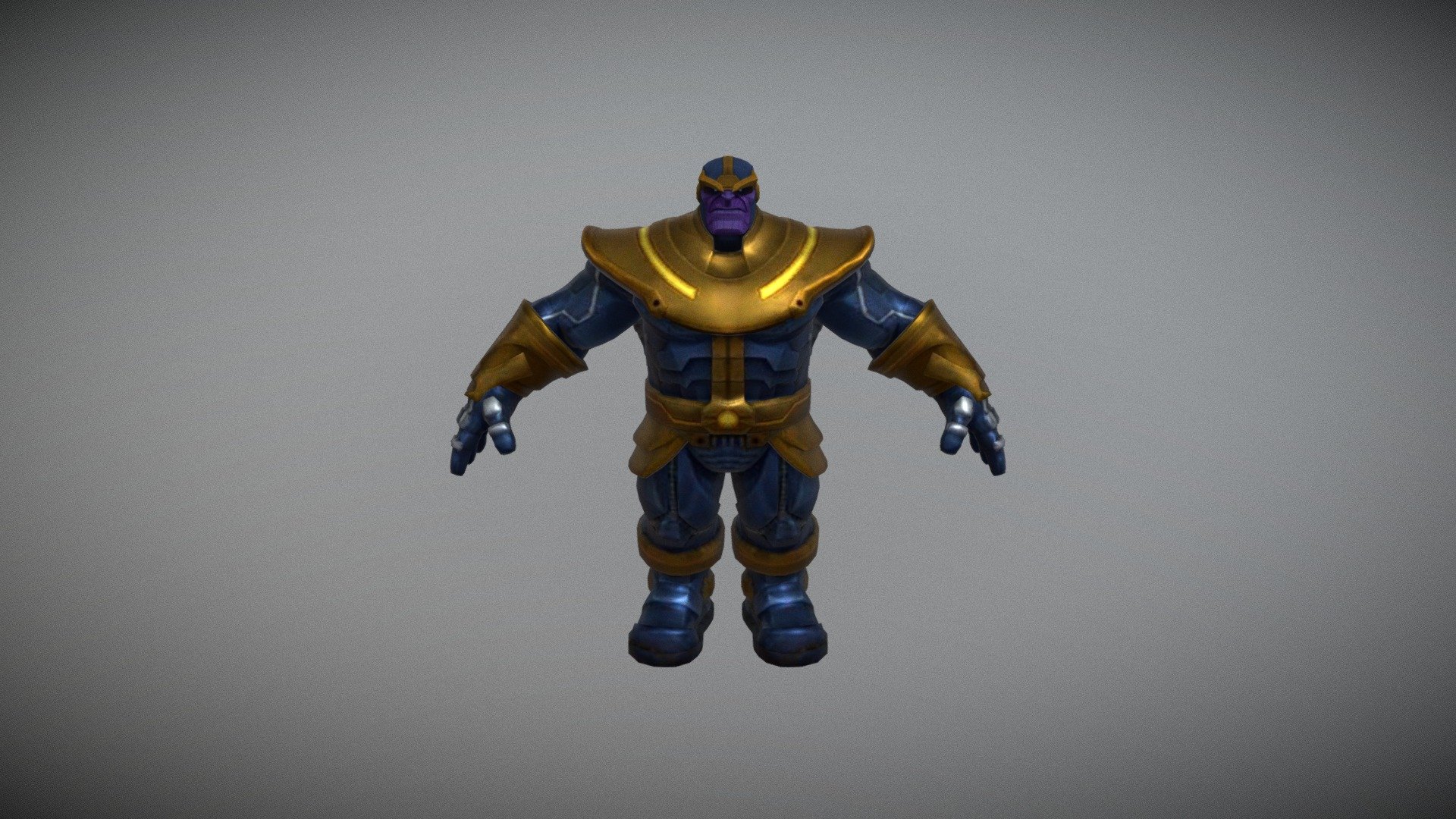 Shiney Metal
To scale Model
Simple To Integrate
.FBX .STL .Blend  etc . 

get this well made model into your project with ease! All files available upon request. Buy Now! - Action Villain Character-Thanos fbx - Buy Royalty Free 3D model by Jason Lawson (@numonegames) 3d model
