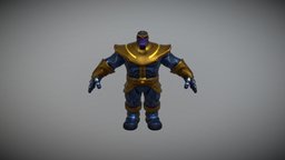 Action Villain Character-Thanos fbx blend, stl, metalic, avengers, fbx, infinity, thanos, thanos-marvel-infinitywar-infinity