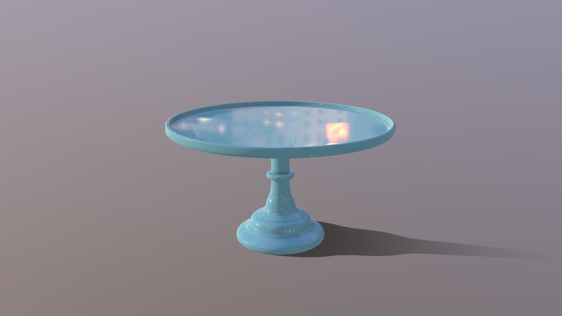 Mosser Glass cake stand is most iconic cake stand in the UK, 3D modeled for CG world by Cakesburg premium cake shop (https://cakesburg.co.uk/) 3d model